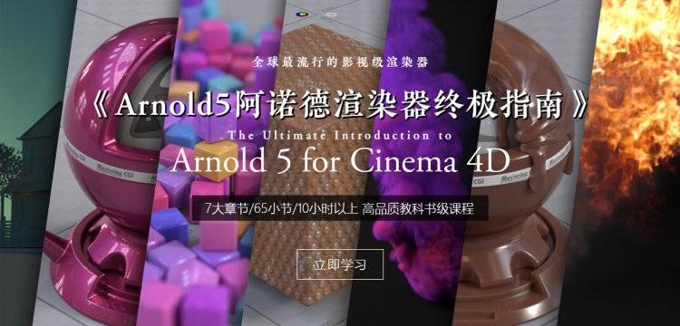 【R站出品】中文字幕 《Arnold5阿诺德渲染器终极指南》The Ultimate Introduction to Arnold 5 for Cinema 4D 视频教程 强烈推荐！！！ - R站|学习使我快乐！ - 1