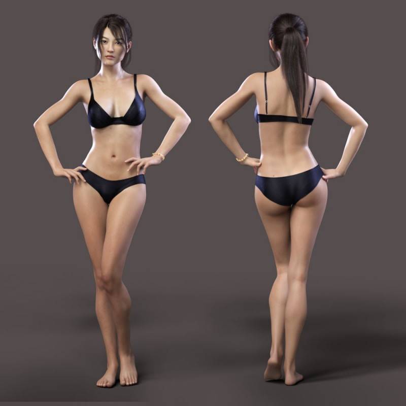 【Daz模型】DazStudio 高品质时尚亚洲女性角色模型包 Xia HD for Genesis 8 Female - R站|学习使我快乐！ - 3