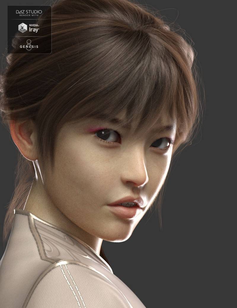【Daz模型】DazStudio 高品质亚裔女性角色模型包 Mila HD for Genesis 8 Female - R站|学习使我快乐！ - 3
