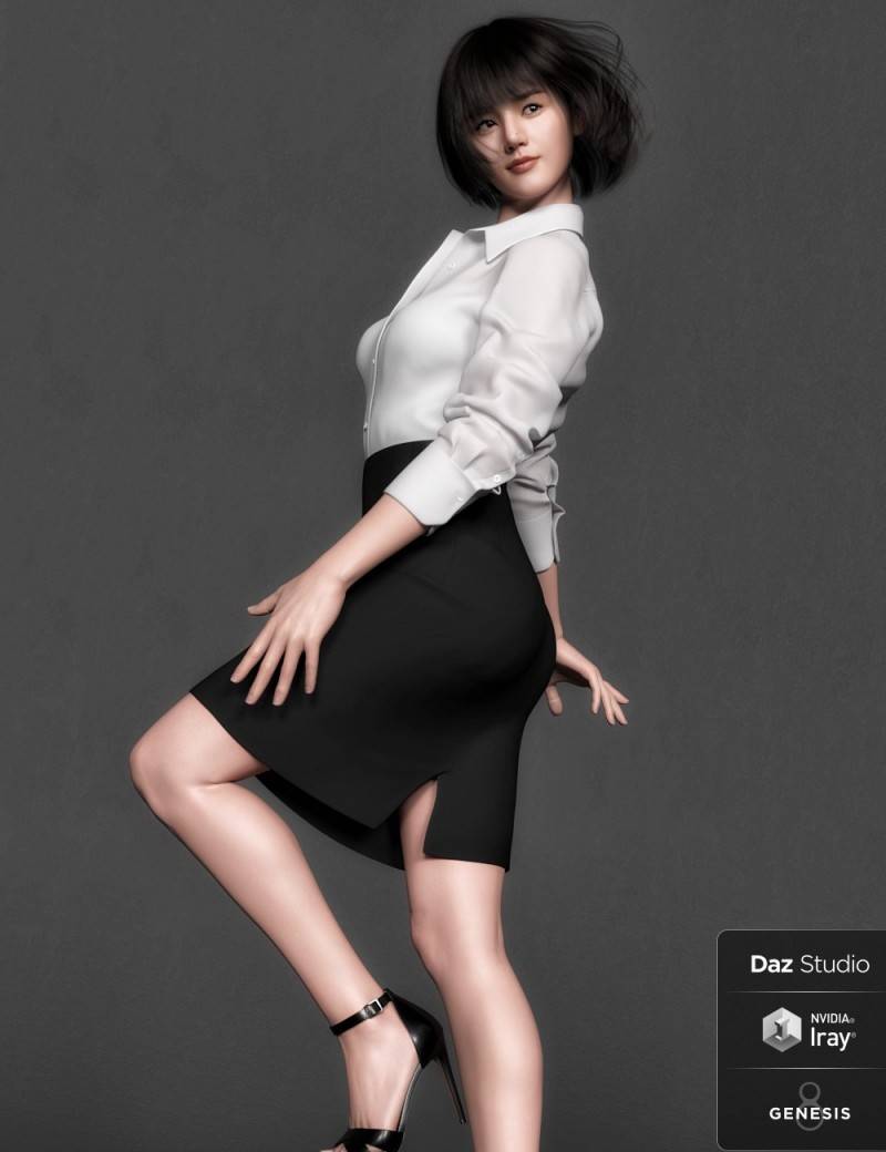 【Daz模型】DazStudio 高品质亚洲小姐姐角色模型包 Park HD for Genesis 8 Female - R站|学习使我快乐！ - 2