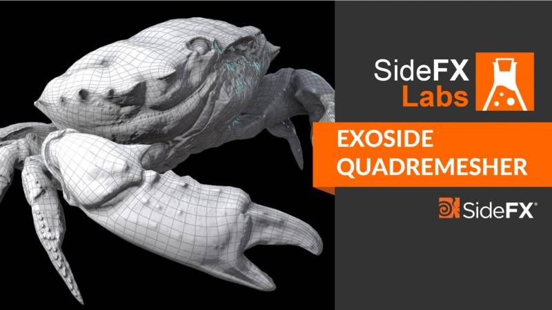 【R站汉化】C4D插件：三维模型四边形网格拓扑插件 Exoside QuadRemesher v1.1/1.01 for C4D(R17~R24)/MAX/Maya/Houdini/Blender/Modo Win/Mac 汉化破解版 免费下载