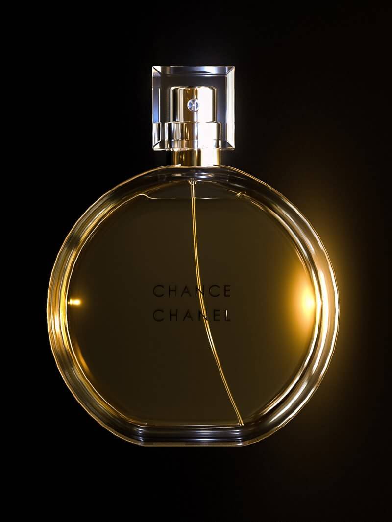 C4D工程：香奈儿香水瓶模型  Chanel Bottle (Arnold、Octane渲染文件) 免费下载