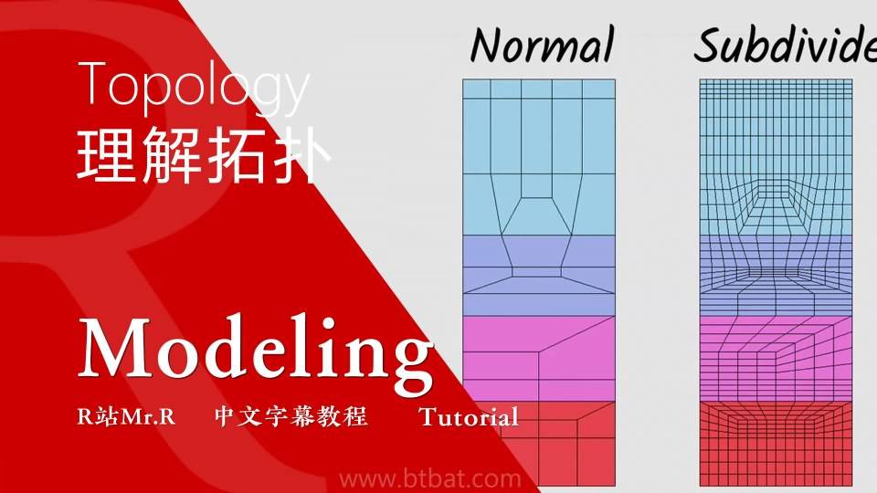 【VIP专享】中文字幕《建模宝典》理解拓扑 改善模型的拓扑结构 Understanding Topology 视频教程